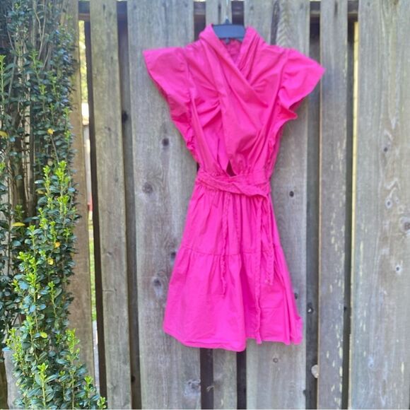 Derek Lam Pink Cut Out Mini Dress Size 10 - Picture 5 of 8